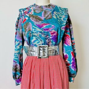 Vintage 70’s/80’s  TESS Pleated Blouse